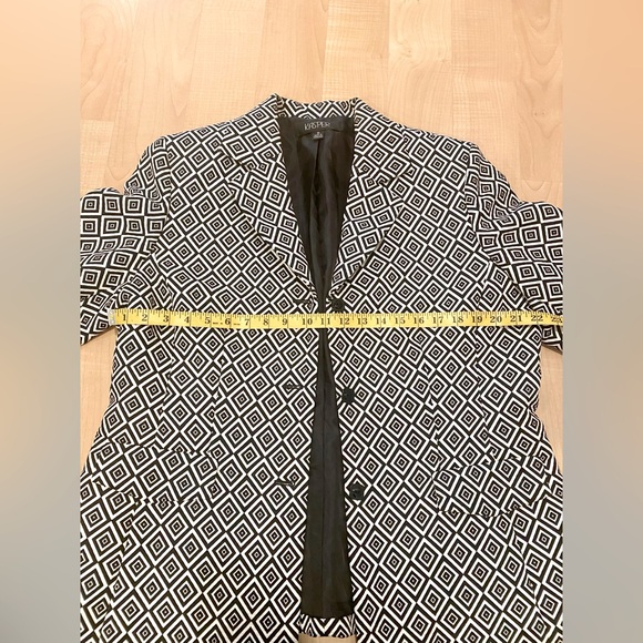 BLAZER KASPER Black & White Geometric Design, size 18 - Picture 6 of 8